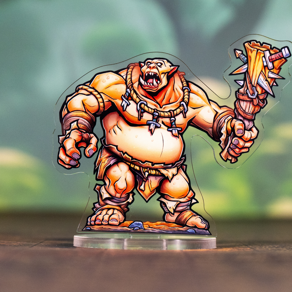 Ogre — pre-painted acrylic DnD miniature, front | Mythium